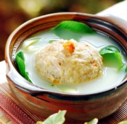 蟹粉狮子头 淮扬菜美食做法