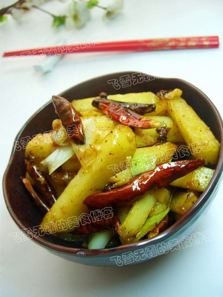 干煸土豆条 图解美食制作方法