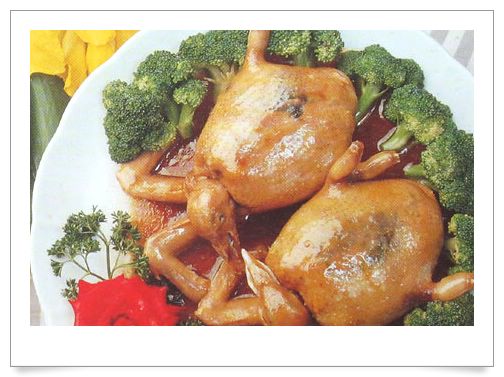 发菜银杏乳鸽皇 粤菜食谱 制作方法及菜谱美图欣赏