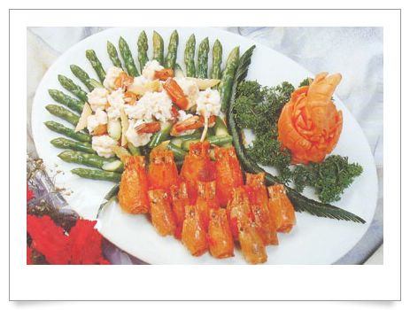 双味罗氏虾 粤菜食谱 制作方法及菜谱美图欣赏