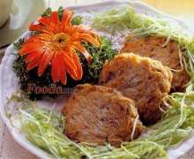 莲藕鱼胶煎饼
