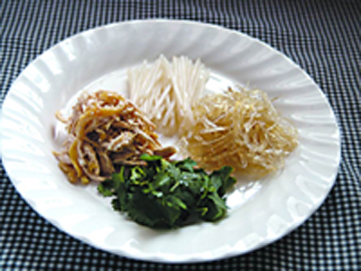 盐焗手撕鸡干捞翅