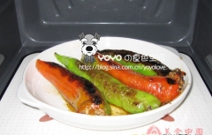 虎皮尖椒 原料有猪肉馅 肉比较厚的尖椒